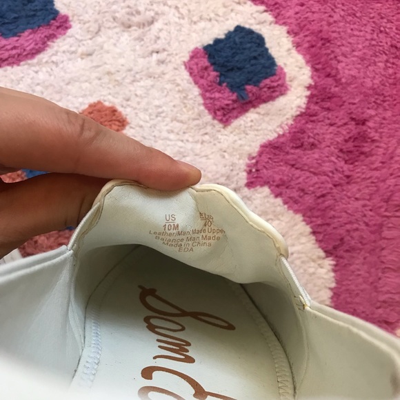 Sam Edelman Eda White Woven Leather Platform Slip Ons, size 10 - Picture 2 of 11